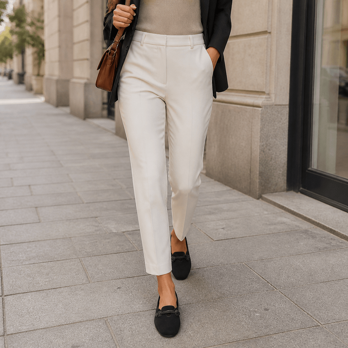 Sollea Suede Slip-On Flats with Cushioned Sole and Rope Bow
