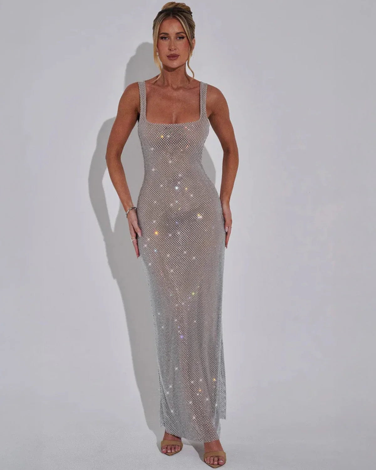 Scarlett Devereux Sequin Maxi Christmas Dress for Women