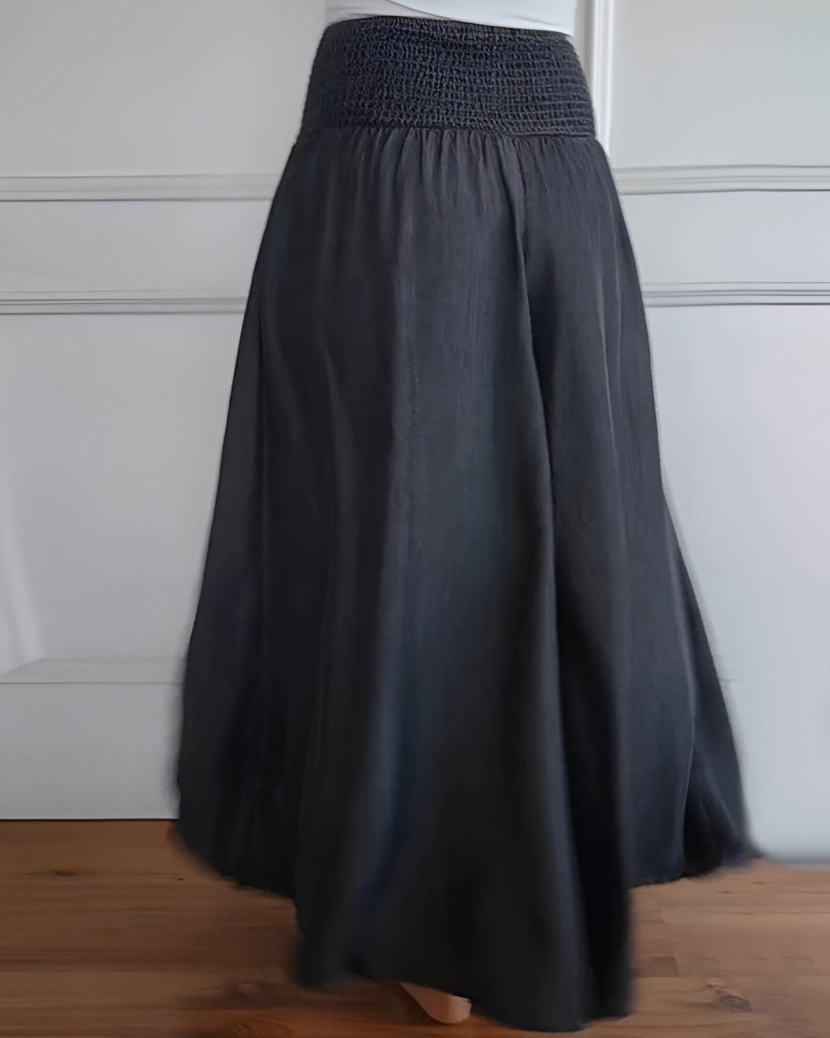 Lorraine Elastic-Waist Wide-Leg Linen Pants for Women