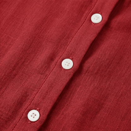 Peter Pan Collar Button-Up Top with Puff Sleeves for Women