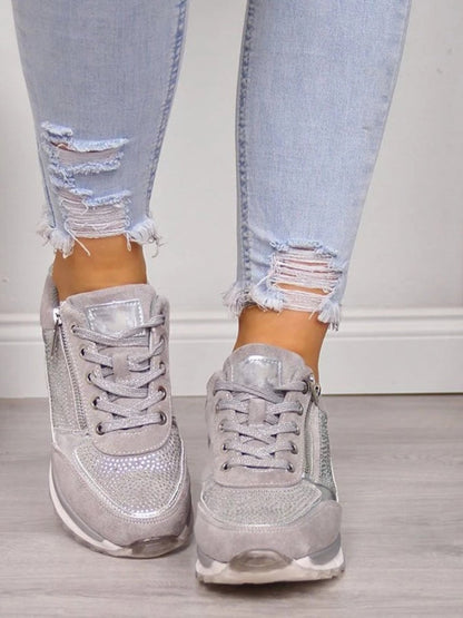 Isabella Lightweight Comfort Sneakers with Rhinestone Detail