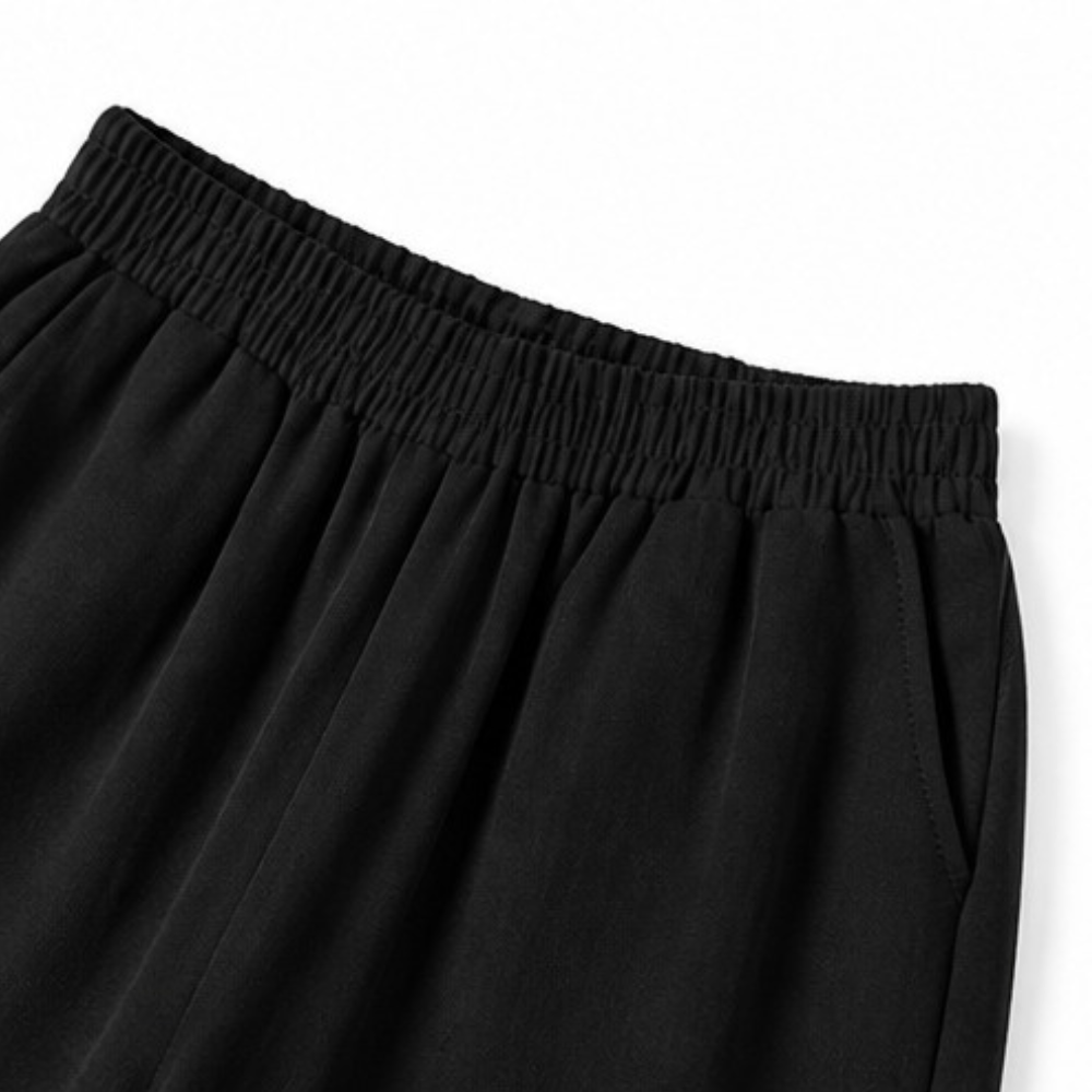 Women's Sleeveless Linen Top with Wide-Leg Tailored Trouser Set