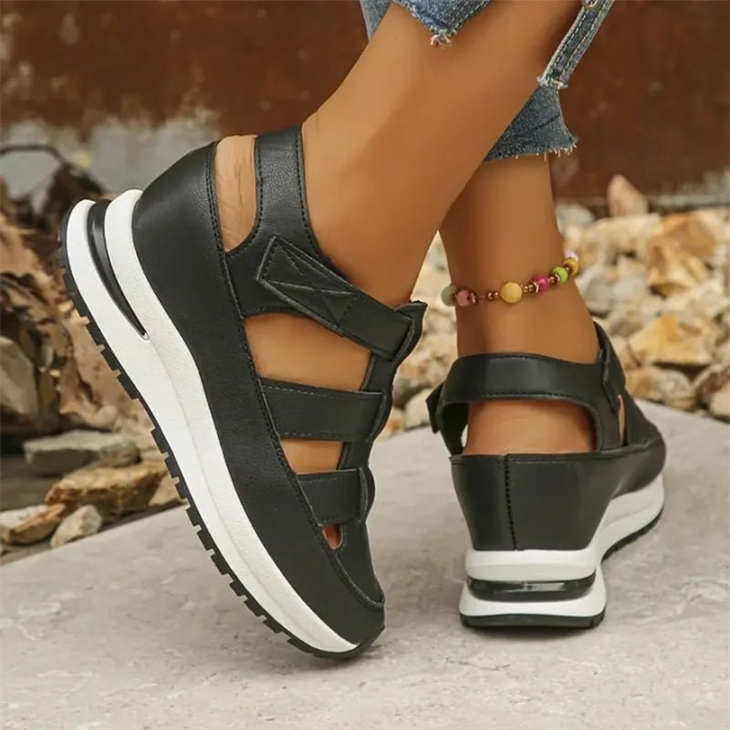 Sabella Closed-Toe Orthopedic Sandals with Cushioned Platform Sole