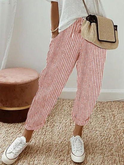 Ely Relaxed-Fit Linen Pants with Drawstring Waist