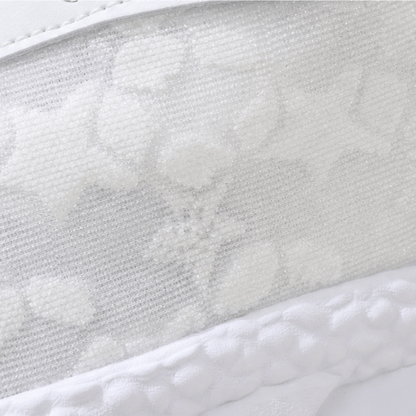 Star Mesh Lace-Up Platform Sneakers with Cushioned Sole for Women