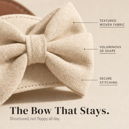 Lunabow Women's Cushioned Flat Sandals with Bow and Pearl Ankle Cuff