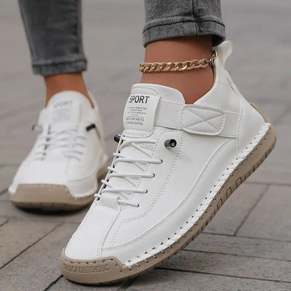Women's Suede Comfort Sneakers with Orthopedic Cushioned Insole