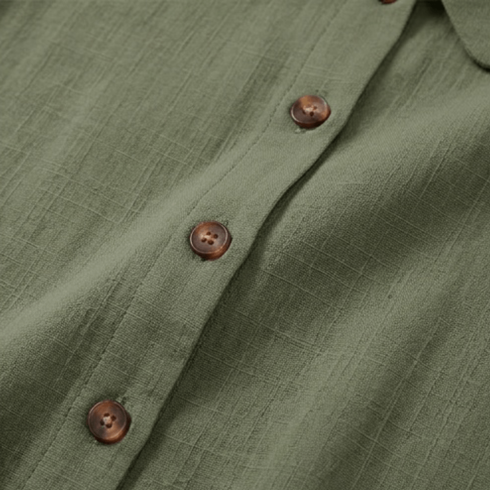 Women's Collared Sleeveless Button-Up Blouse with V-Neck