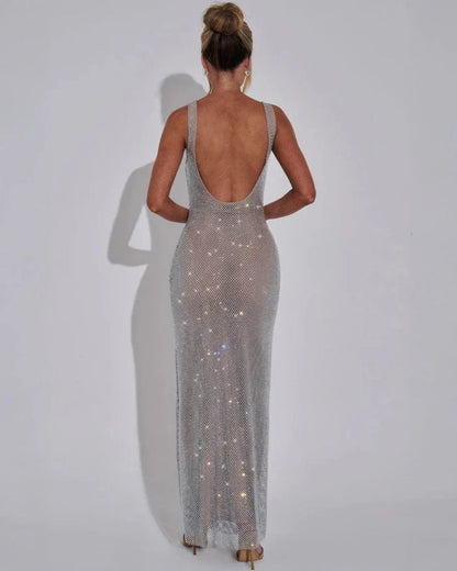 Scarlett Devereux Sequin Maxi Christmas Dress for Women