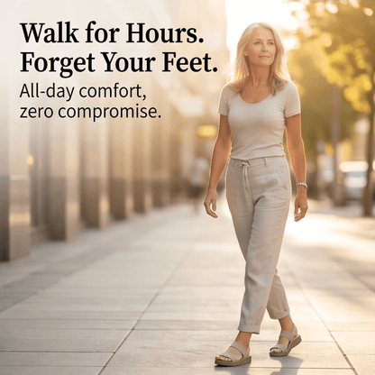 Women's Stretch-Strap Cushioned Sandals with Non-Slip Sole