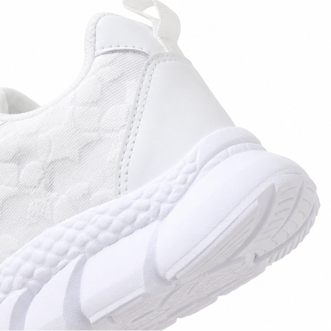 Star Mesh Lace-Up Platform Sneakers with Cushioned Sole for Women