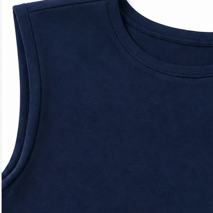 Women's Sleeveless Cotton Blend Top and Skort Two-Piece Co-Ord Set