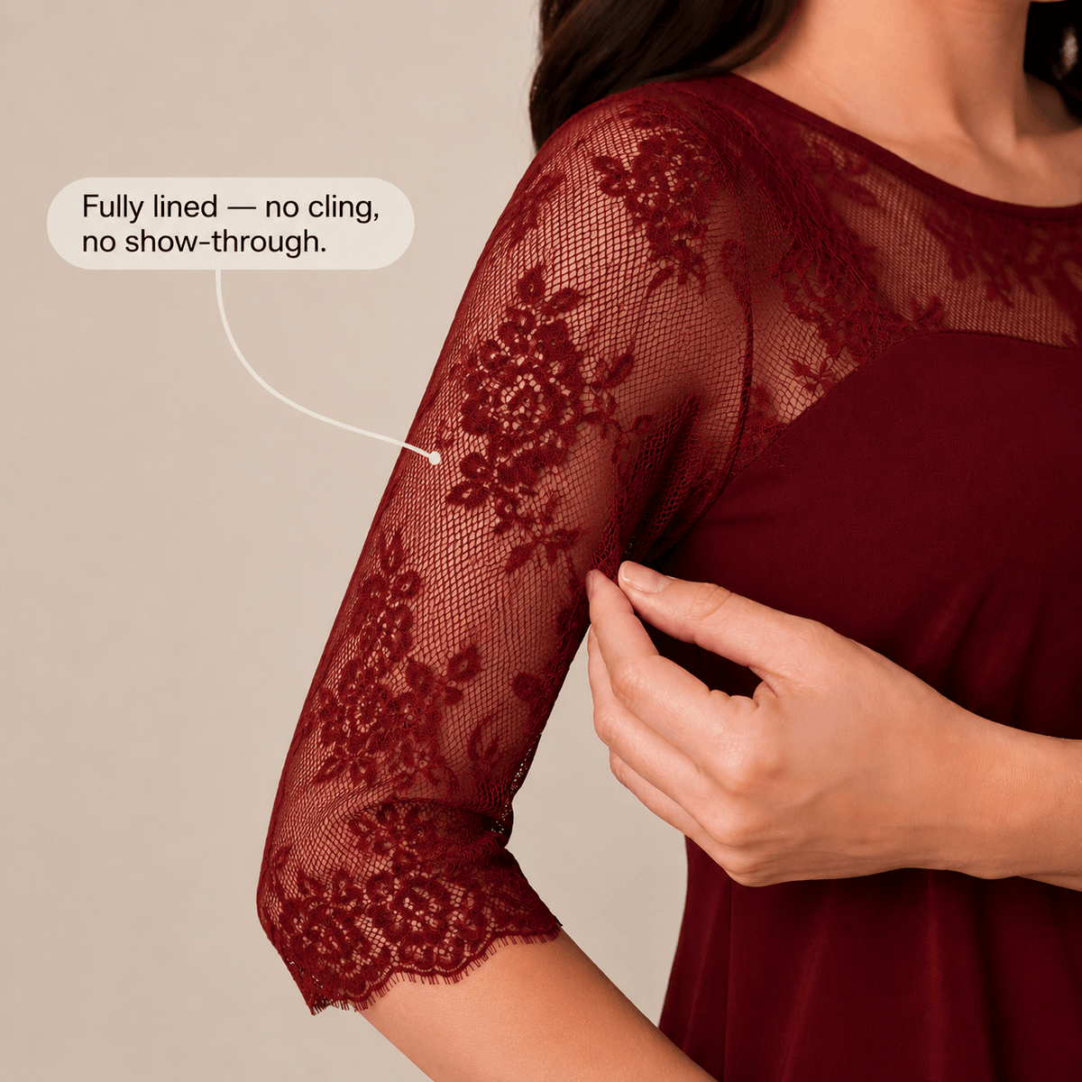 Floral Lace High-Low Midi Dress with Flowy Hem for Women