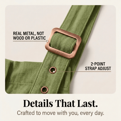 Women's Button-Front Wide-Leg Linen Overalls with Pockets