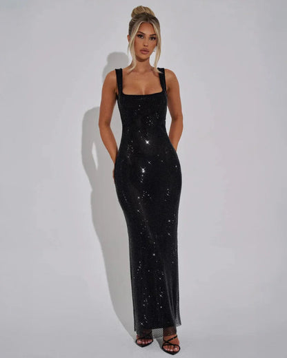 Scarlett Devereux Sequin Maxi Christmas Dress for Women