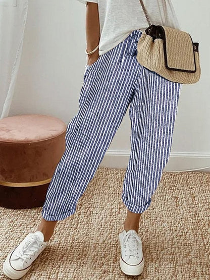 Ely Relaxed-Fit Linen Pants with Drawstring Waist