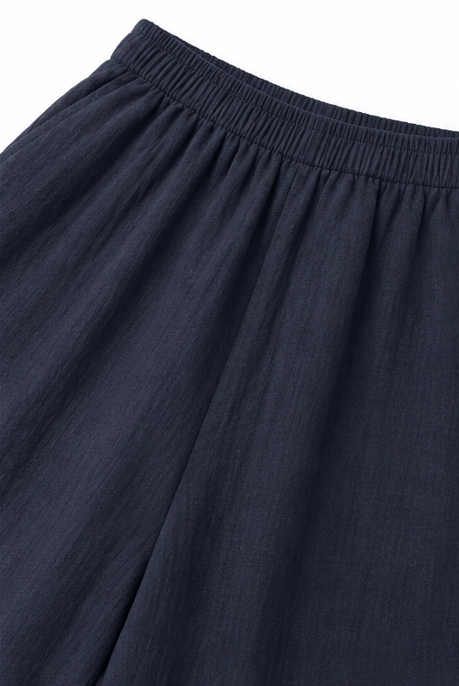 Women's Linen Shirt and Wide-Leg Tailored Trouser Two-Piece Set