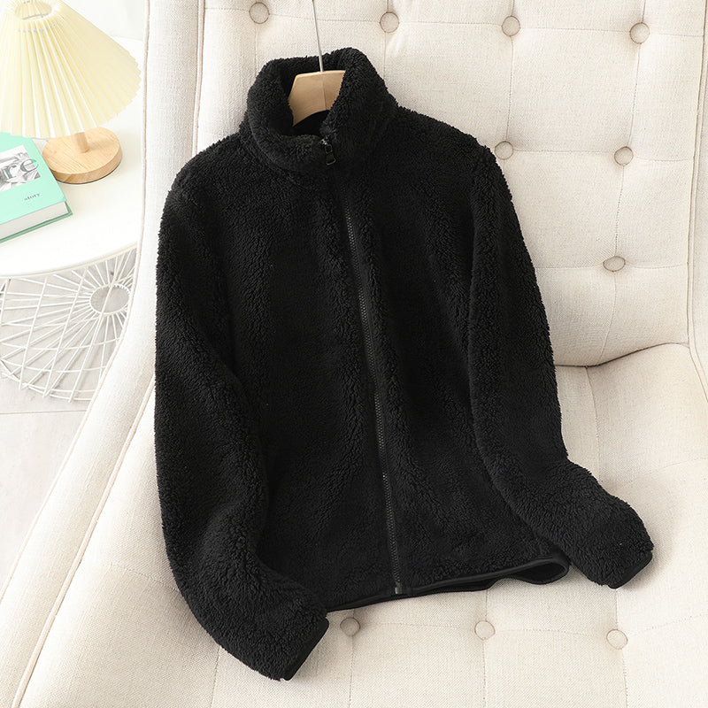Rose -  Cozy Fleece Cardigan