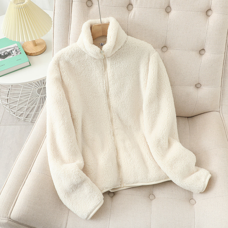 Rose -  Cozy Fleece Cardigan